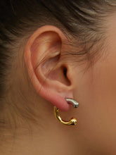 wearing Isabella Contrast Hoops
